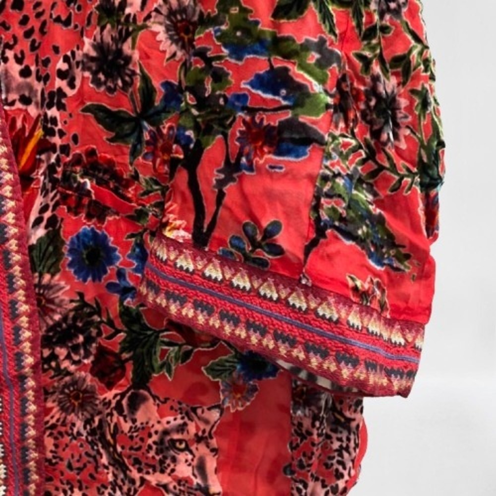 NEW Johnny Was MERHAWI‎ KIMONO Bobcat Reversible Small - Picture 11 of 14
